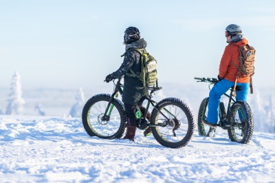 Guided e- Fat biking trip at Tahko