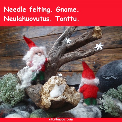 Needle felting. Gnome.