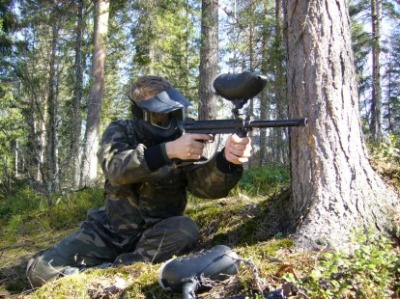 Paintball games at Tahko